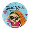 Wedding Badges - Ladki Wale Wedding Pinback Button Badges | Team Bride | Bride Squad Glossy Finished Multicolor Batches for Reception Party, Wedding, and Events