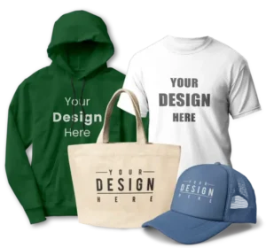 Custom Clothing, Caps & Bags