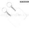 25X55 mm RECTANGLE KEYCHAIN – SINGLE SIDE STICKER TYPE