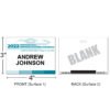 4" x 3" | Standard Custom Badge | One Color | 1 Clip