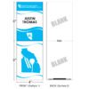 4" x 6" | Standard Custom Badge | One Color | Two-sided