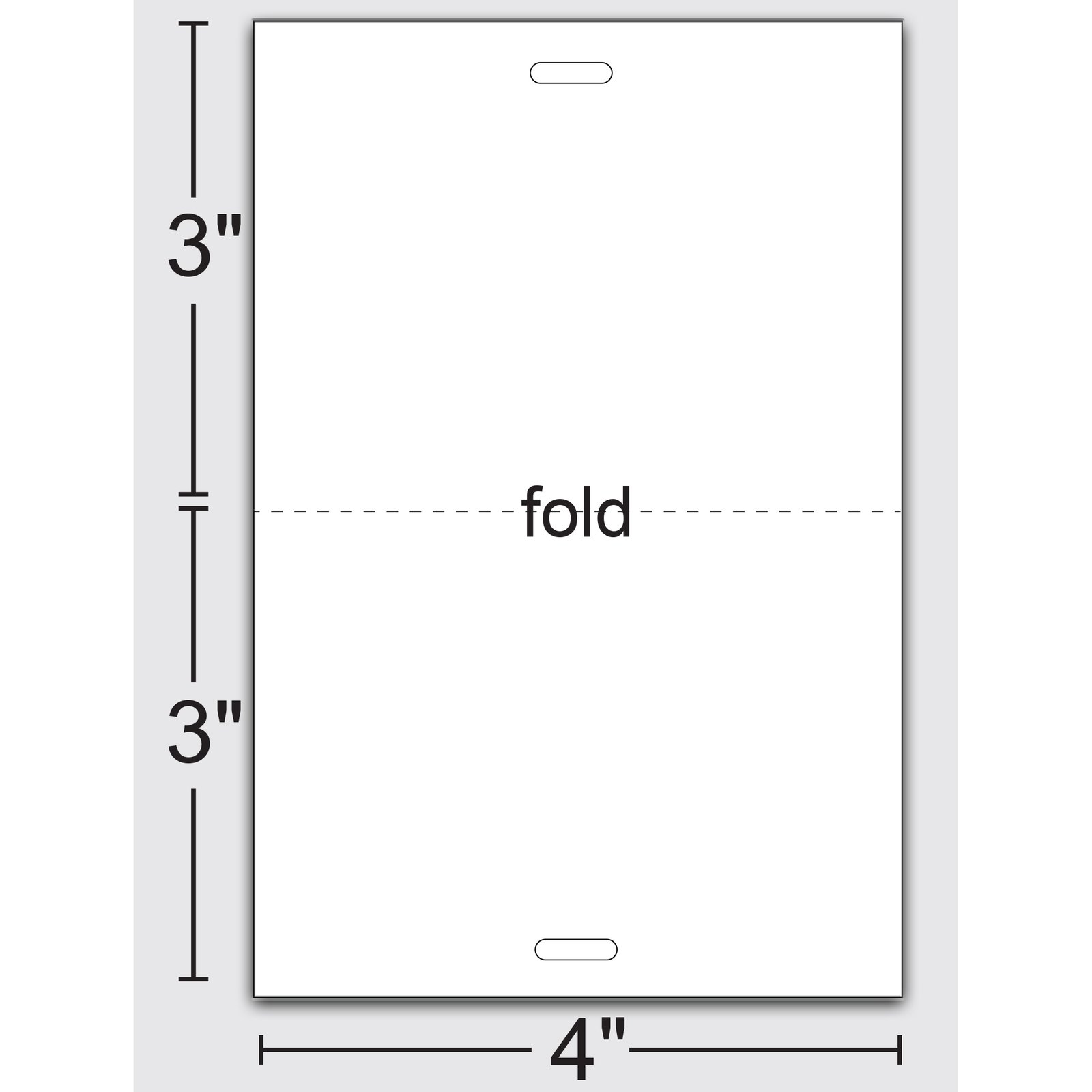 4" x 3" | Standard Custom Badge | Two Color | 1 Clip | Two-sided