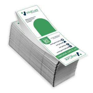 4 x 6 Direct Thermal Fanfold, 2-color Imprint, 2-sided