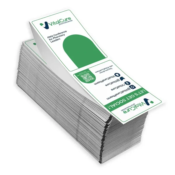Direct thermal paper, Fanfold paper, custom fanfold paper, thermal printing paper, 4x6 name badge