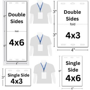 BADGEindia - Blank Badges, Fanfold Direct Thermal Paper, On-Site Name Badge Printing for Every Type of Event, Available Size Single Side 4x6 and 4x3 Double Side 4x6 and 4x3
